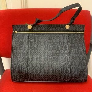 Black Patterned Women's Bag
